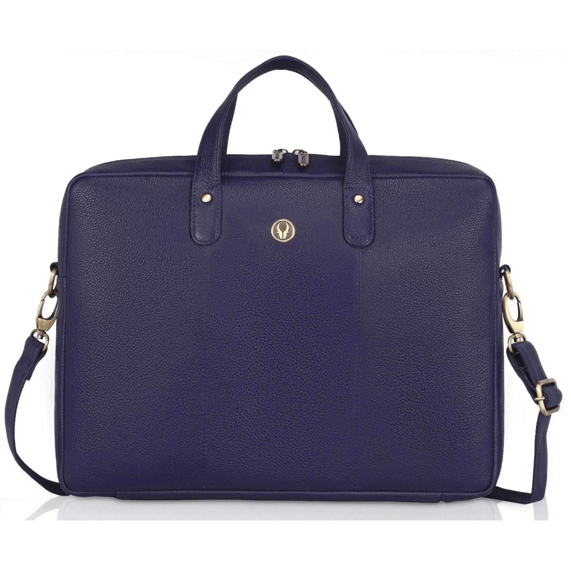 EVANDER Leather Laptop Messenger Bag for Men - WILDHORN