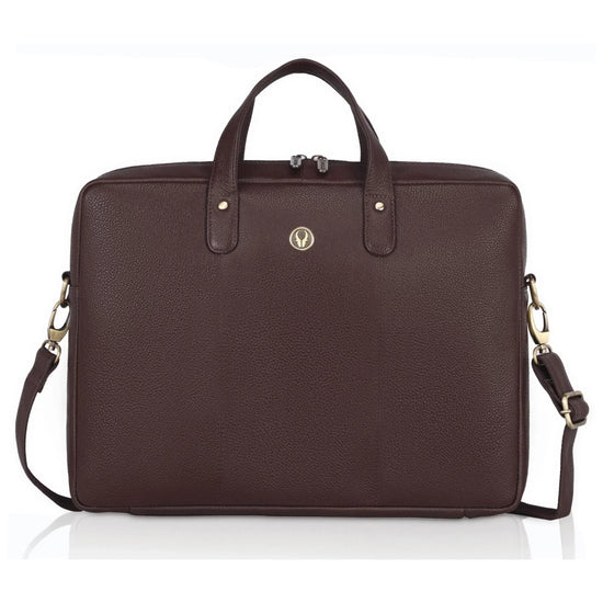 EVANDER Leather Laptop Messenger Bag for Men - WILDHORN