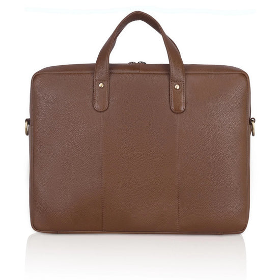 EVANDER Leather Laptop Messenger Bag for Men - WILDHORN
