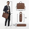 EVANDER Leather Laptop Messenger Bag for Men - WILDHORN
