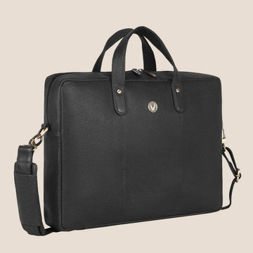 EVANDER Leather Laptop Messenger Bag for Men - WILDHORN
