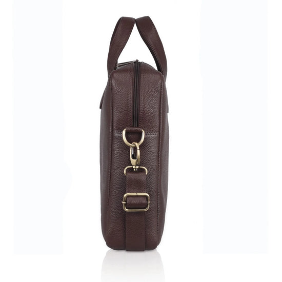 EVANDER Leather Laptop Messenger Bag for Men - WILDHORN