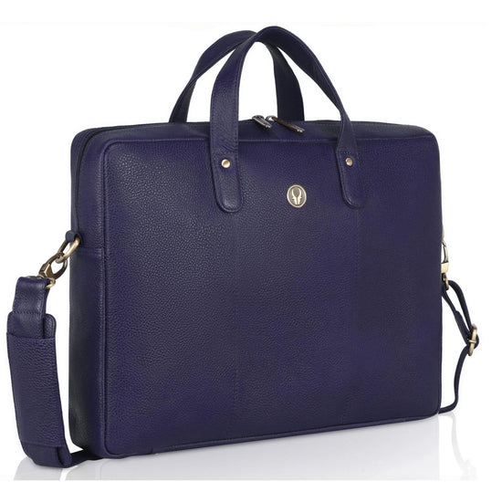 EVANDER Leather Laptop Messenger Bag for Men - WILDHORN