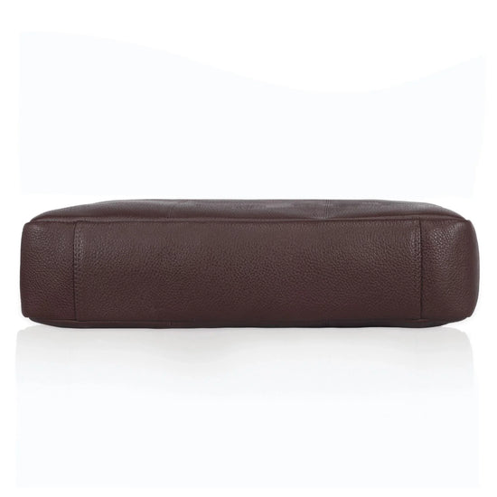 EVANDER Leather Laptop Messenger Bag for Men - WILDHORN