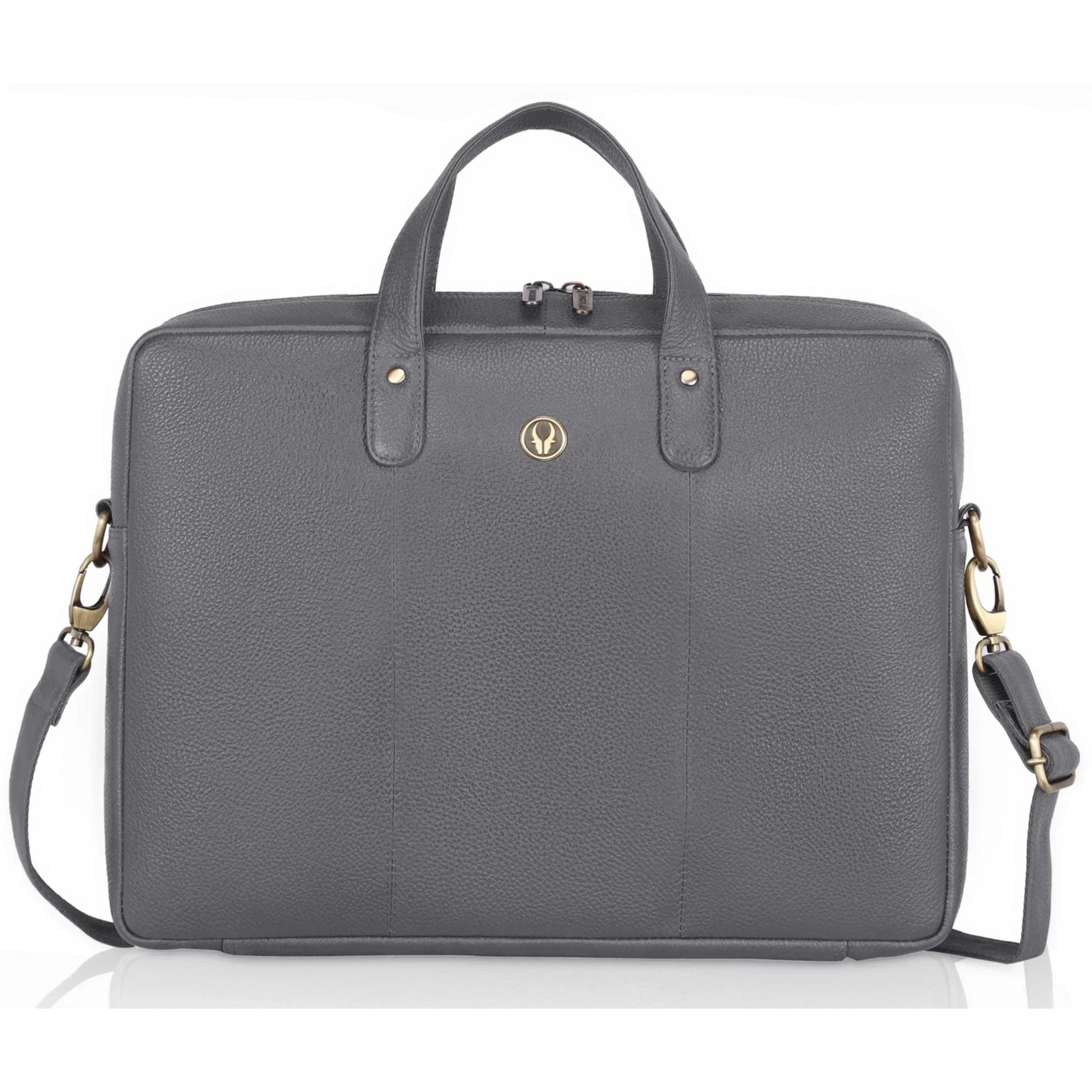 EVANDER Leather Laptop Messenger Bag for Men - WILDHORN