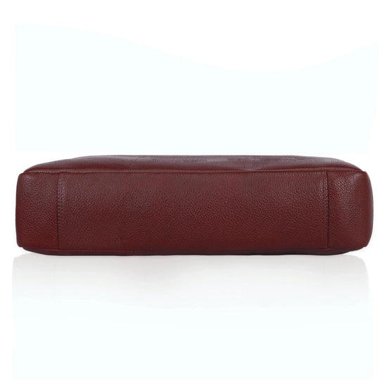 EVANDER Leather Laptop Messenger Bag for Men - WILDHORN