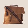 FAIRBANKS Leather Laptop Messenger Bag for Men - WILDHORN