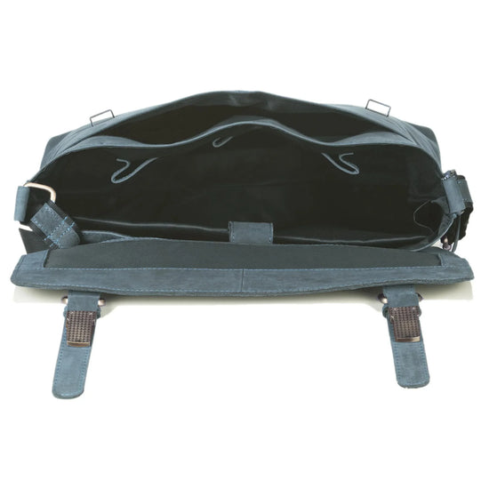 FAIRBANKS Leather Laptop Messenger Bag for Men - WILDHORN