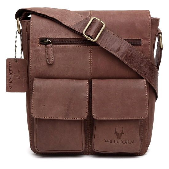FLORIDA Leather Sling Bag for Men - WILDHORN