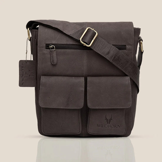 FLORIDA Leather Sling Bag for Men - WILDHORN