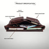 HARLOW Leather Messenger Bag for Men - WILDHORN
