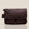 HARLOW Leather Messenger Bag for Men - WILDHORN