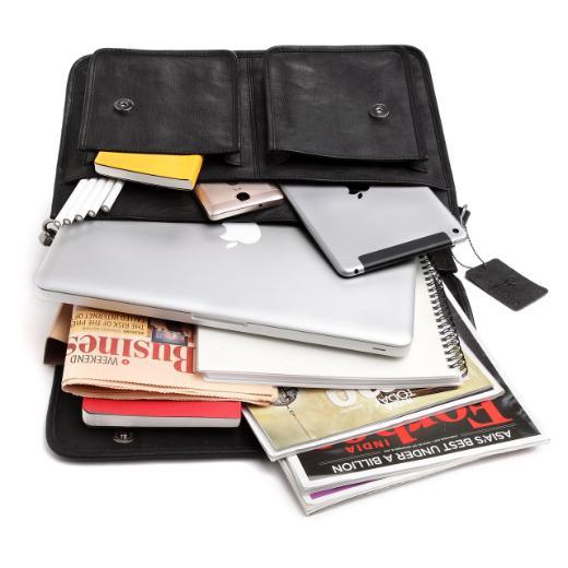 HARLOW Leather Messenger Bag for Men - WILDHORN