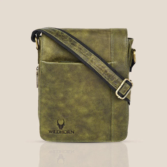 HEMSLEY Leather Sling Bag for Men - WILDHORN