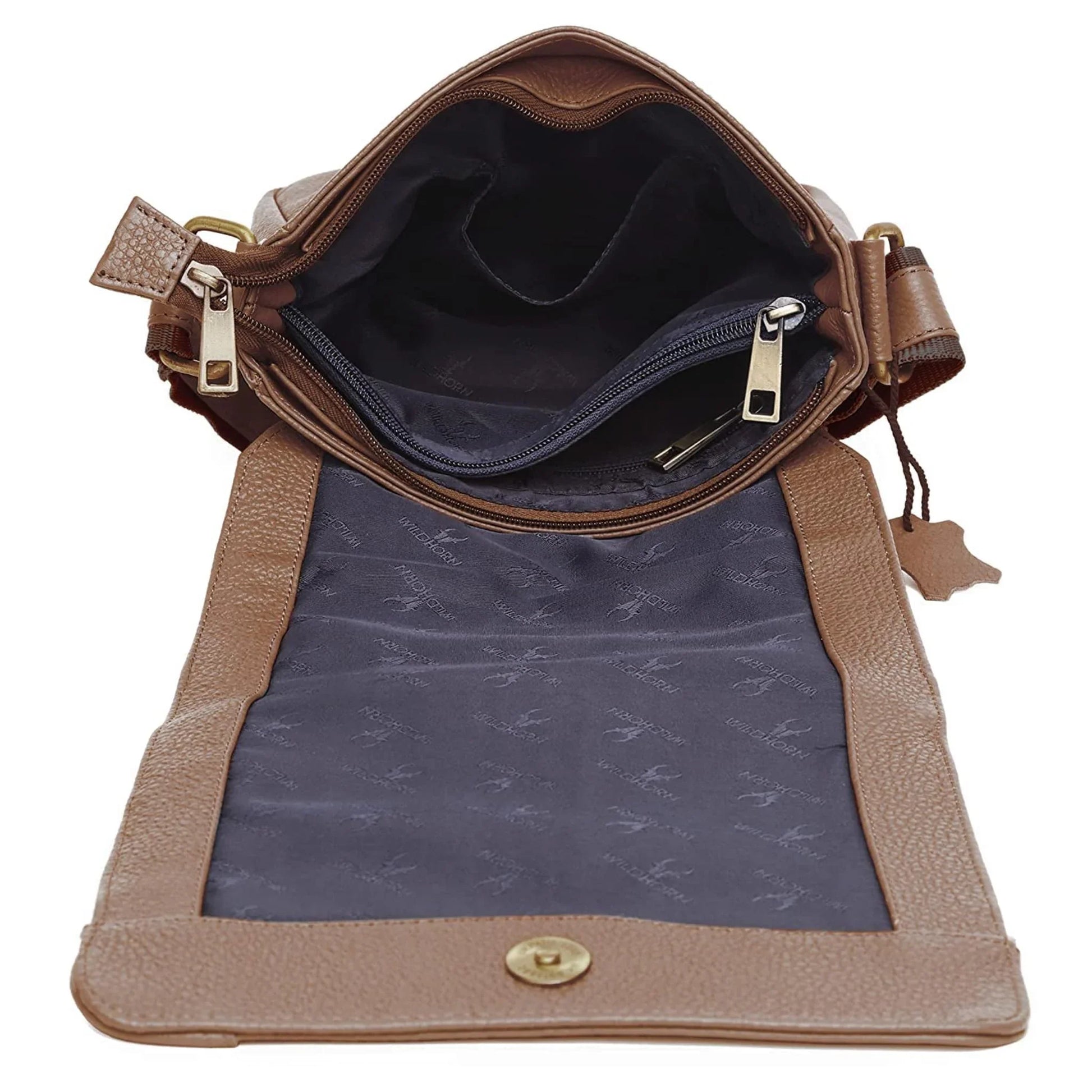HEMSLEY Leather Sling Bag for Men - WILDHORN
