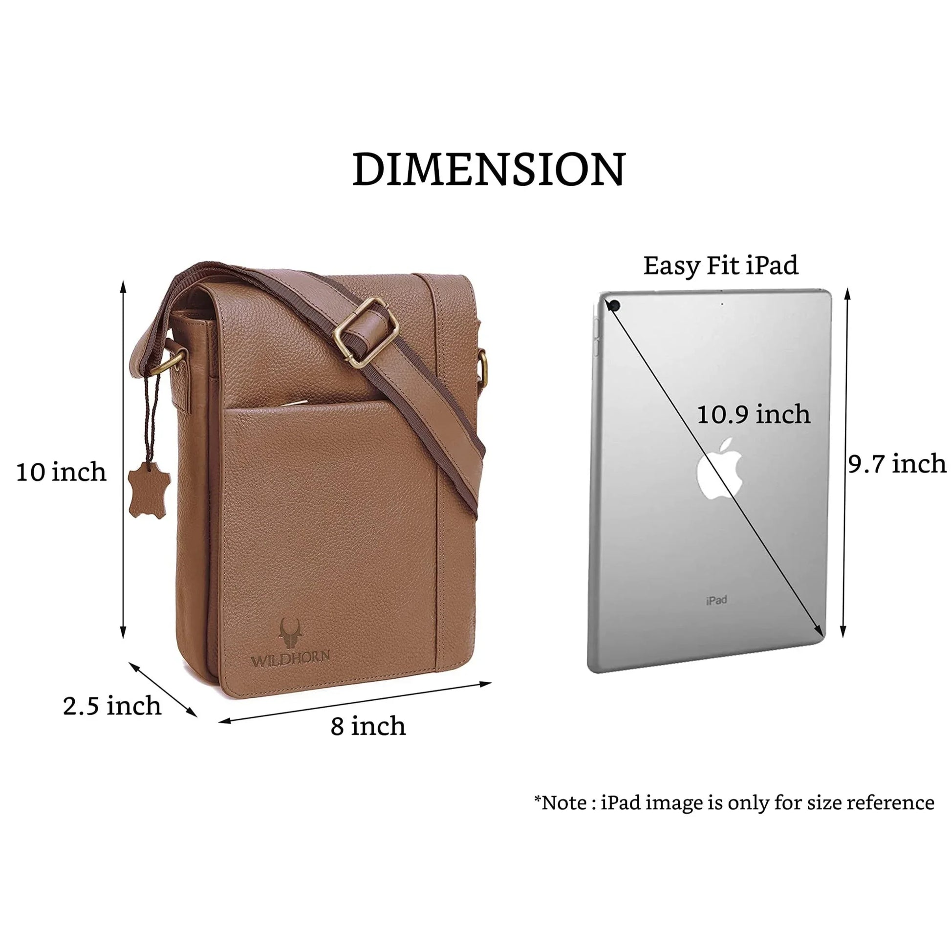 HEMSLEY Leather Sling Bag for Men - WILDHORN