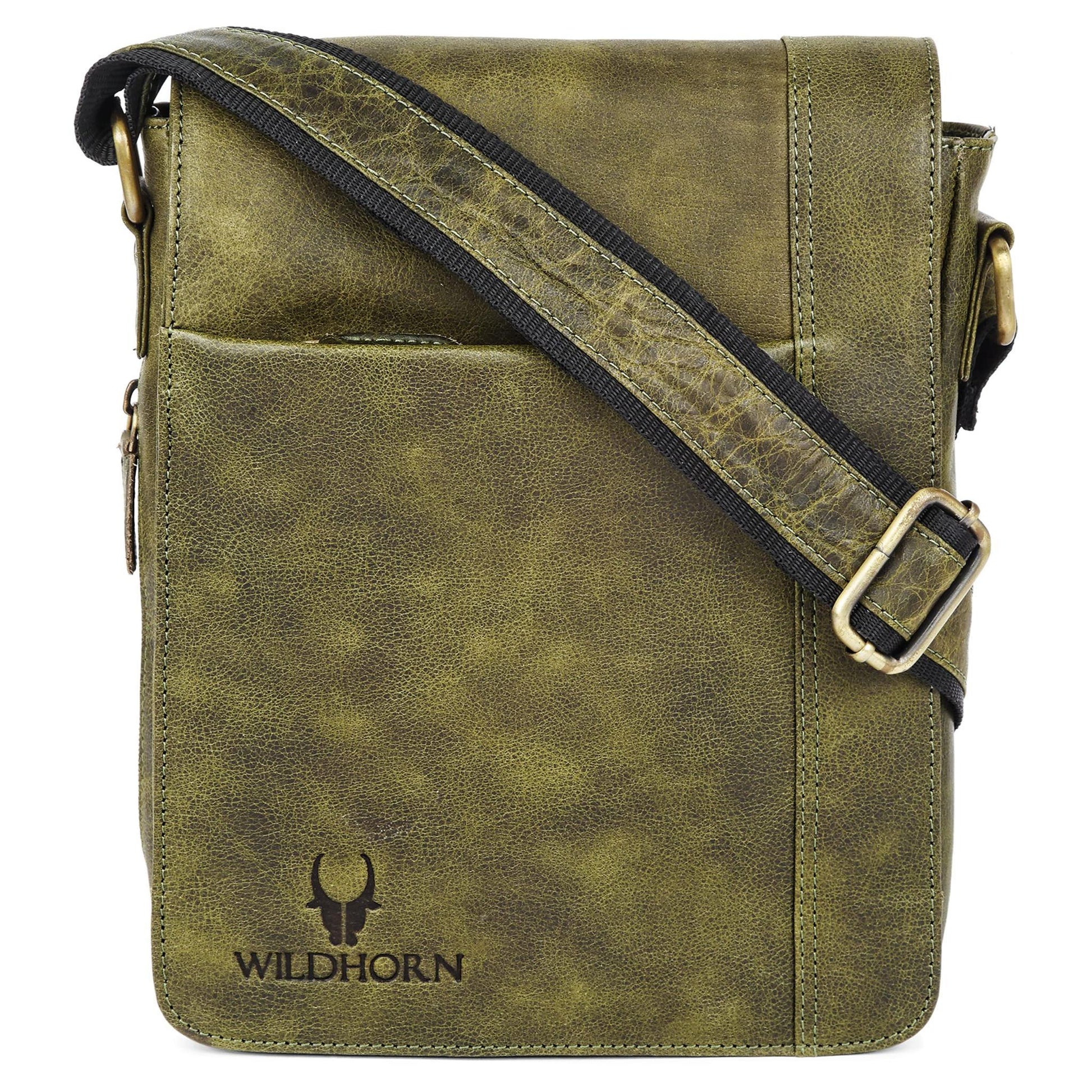 HEMSLEY Leather Sling Bag for Men - WILDHORN
