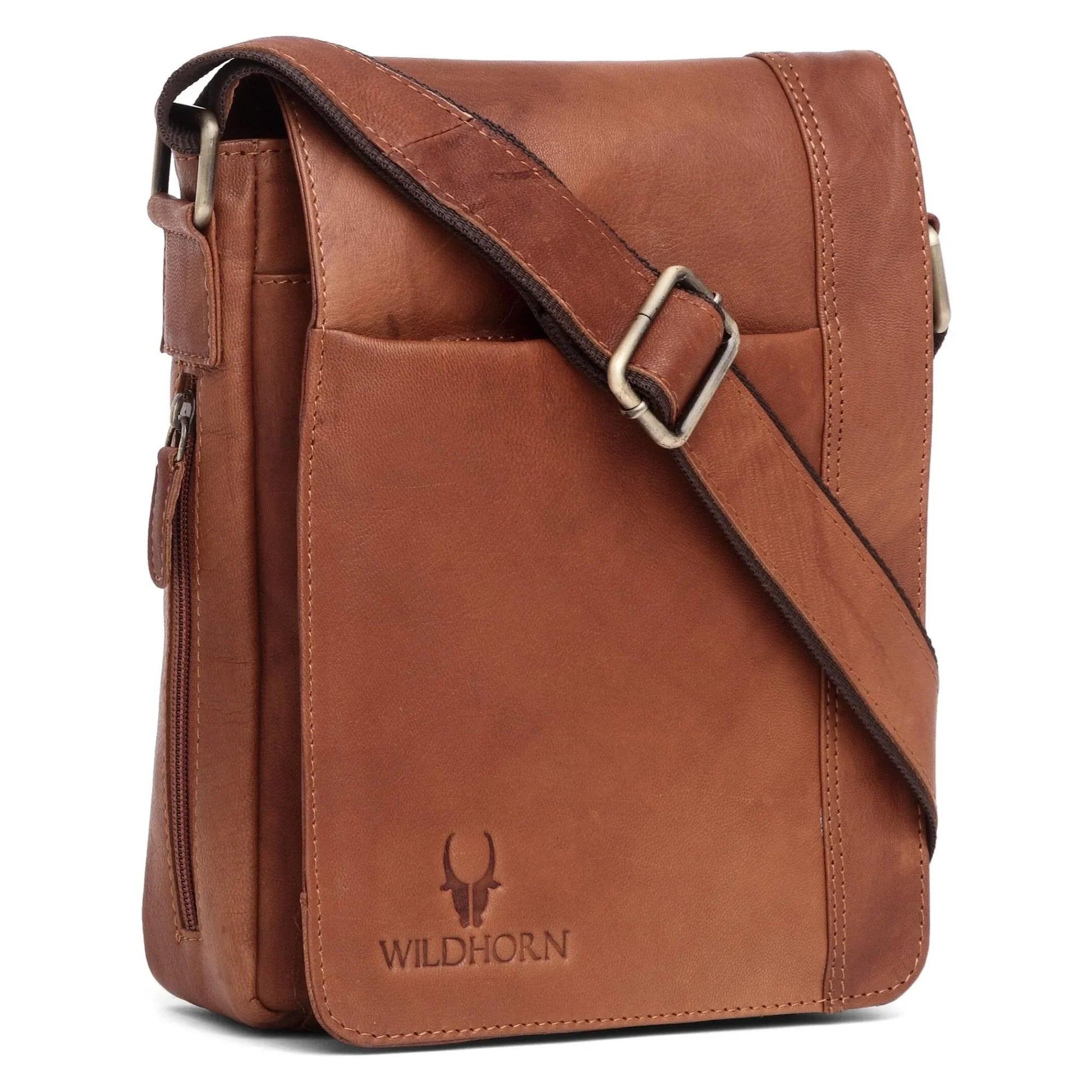 HEMSLEY Leather Sling Bag for Men - WILDHORN