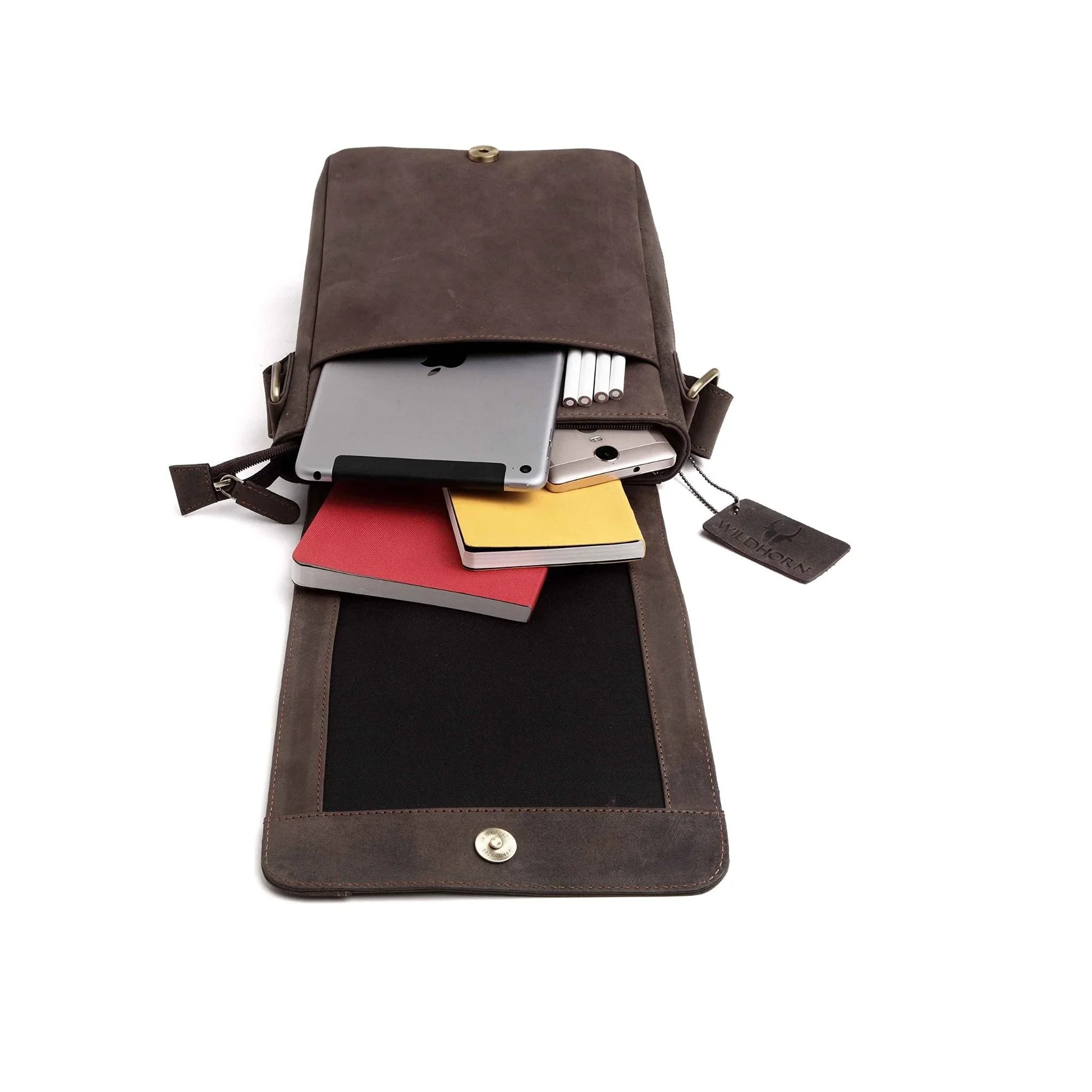 HEMSLEY Leather Sling Bag for Men - WILDHORN