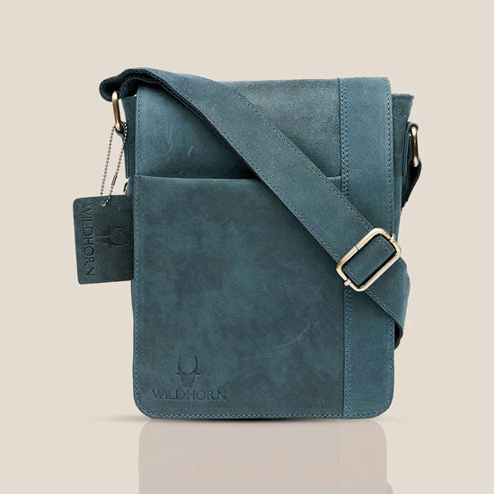 HEMSLEY Leather Sling Bag for Men - WILDHORN