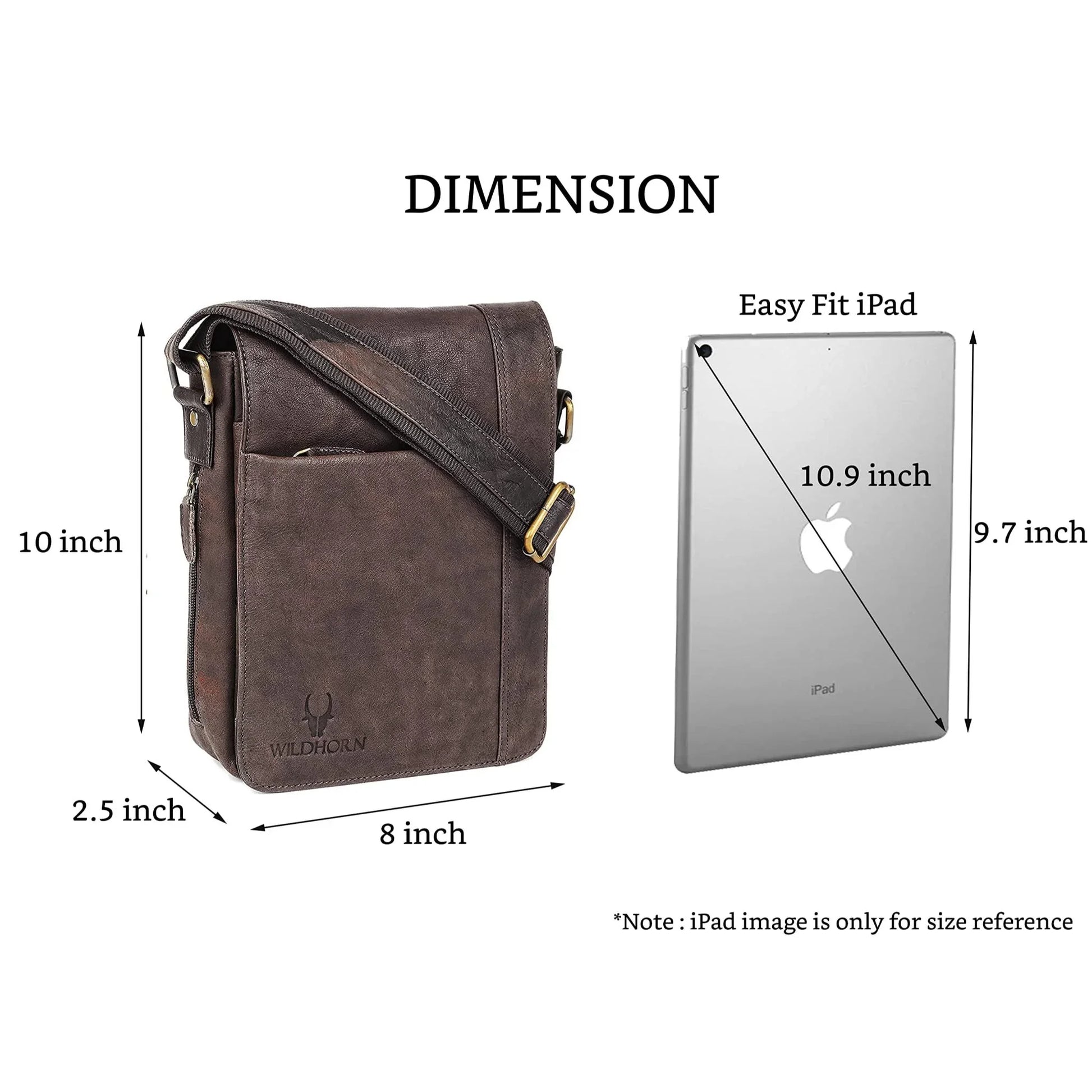 HEMSLEY Leather Sling Bag for Men - WILDHORN
