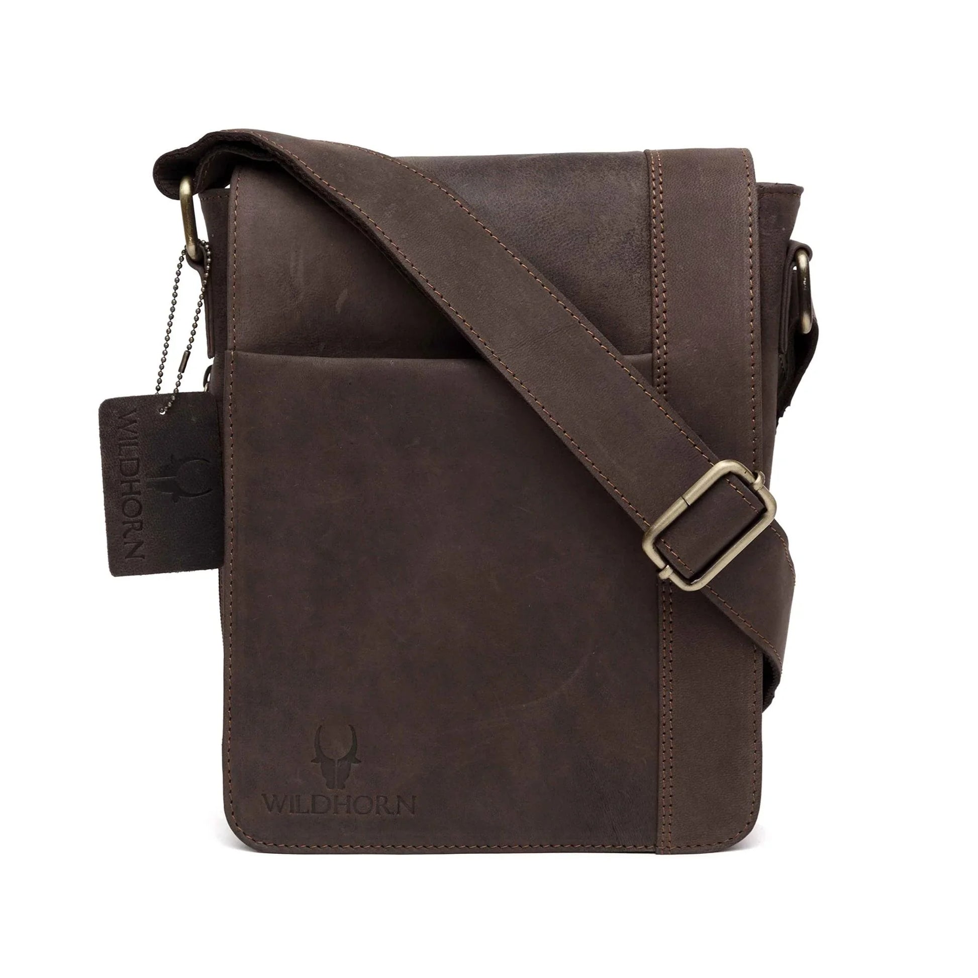 HEMSLEY Leather Sling Bag for Men - WILDHORN
