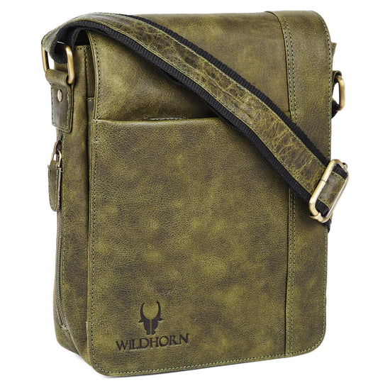 HEMSLEY Leather Sling Bag for Men - WILDHORN