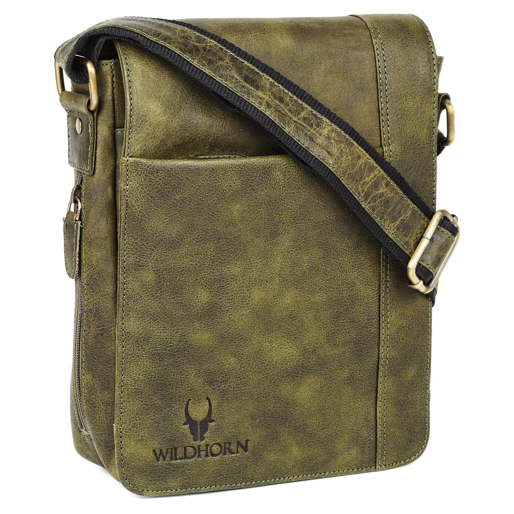 HEMSLEY Leather Sling Bag for Men - WILDHORN