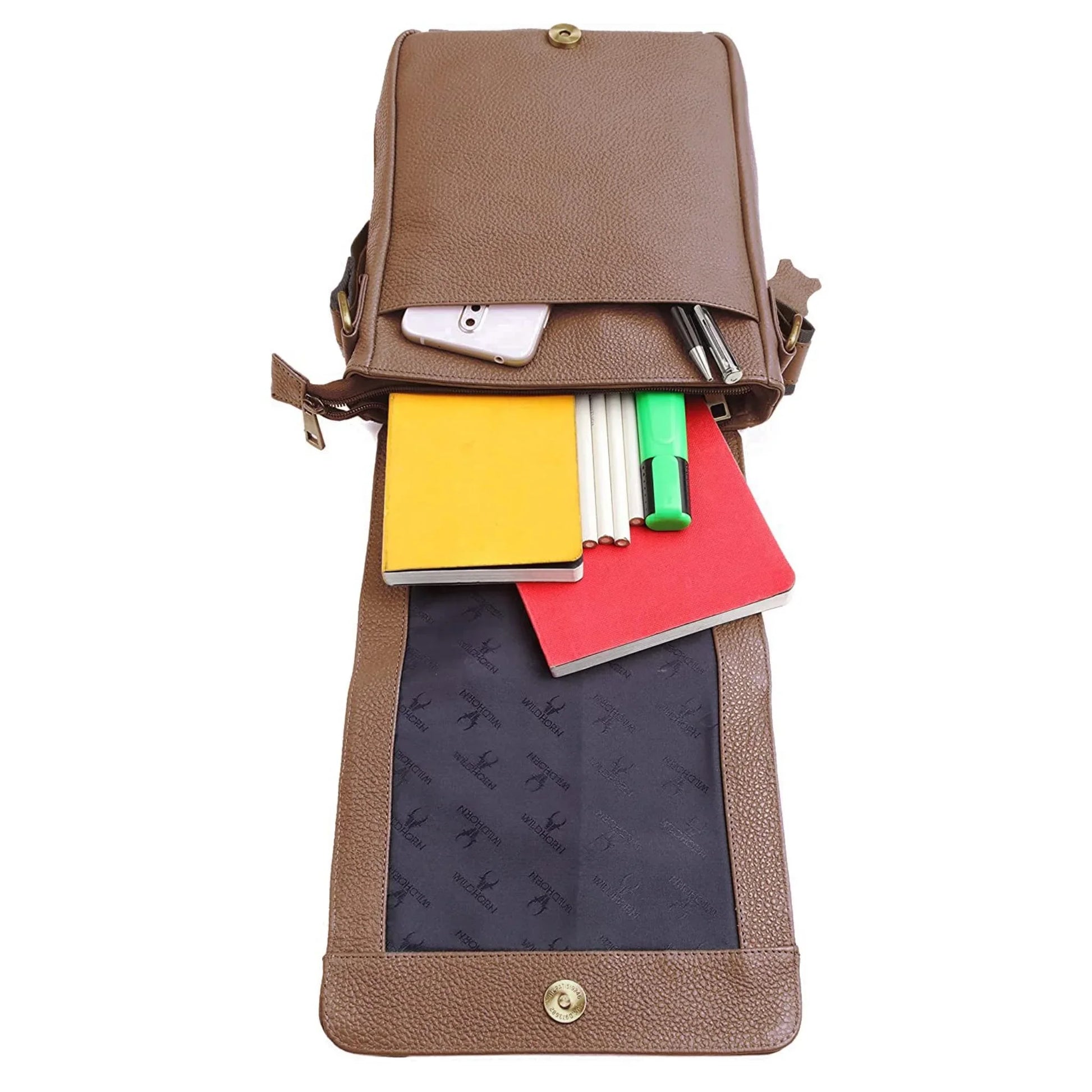 HEMSLEY Leather Sling Bag for Men - WILDHORN