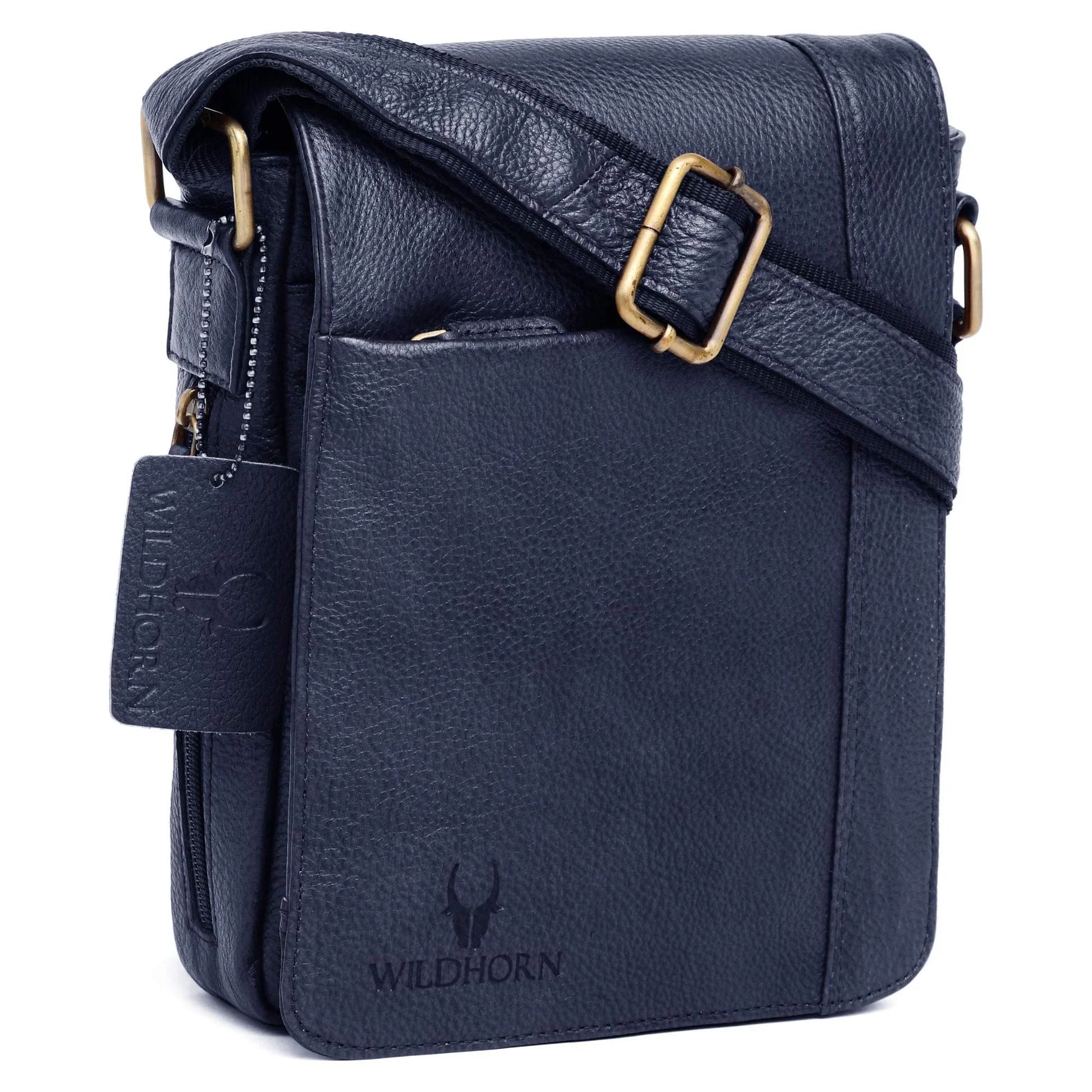 HEMSLEY Leather Sling Bag for Men - WILDHORN