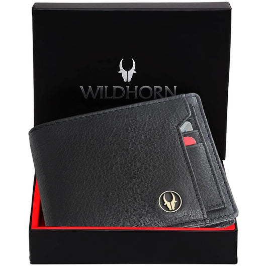 KYOTO RFID Protected Leather Wallet for Men - WILDHORN