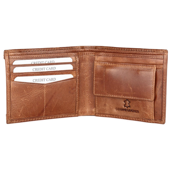 LUTHER RFID Protected Leather Wallet for Men - WILDHORN