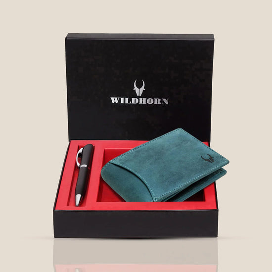 MACON Leather Wallet & Pen Gift Hamper for Men - WILDHORN