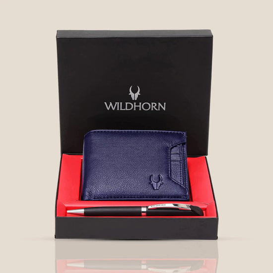 MACON Leather Wallet & Pen Gift Hamper for Men - WILDHORN