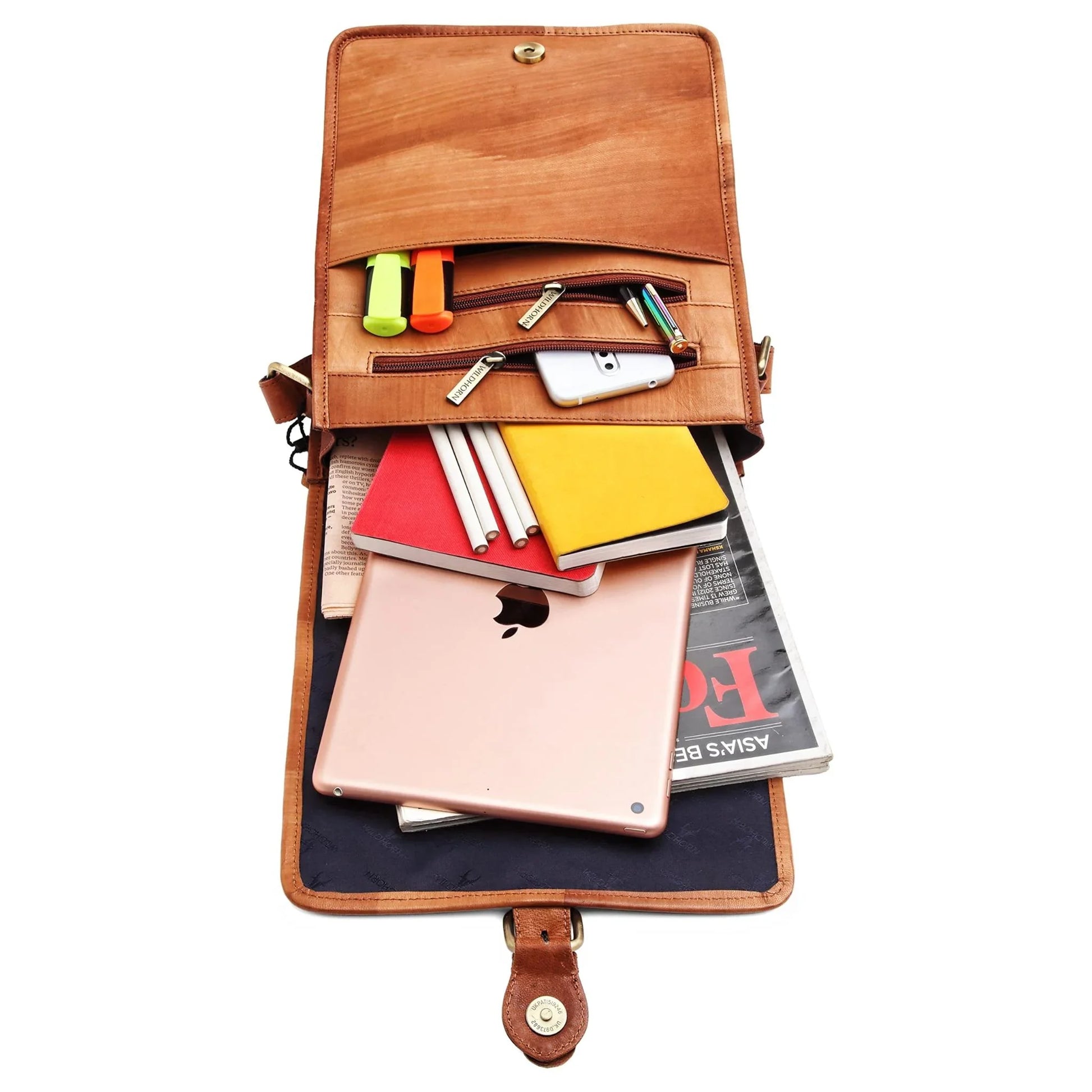 MALTON Leather Sling Bag for Men - WILDHORN