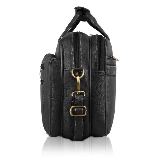 MANCHESTER Leather Laptop Messenger Bag for Men - WILDHORN