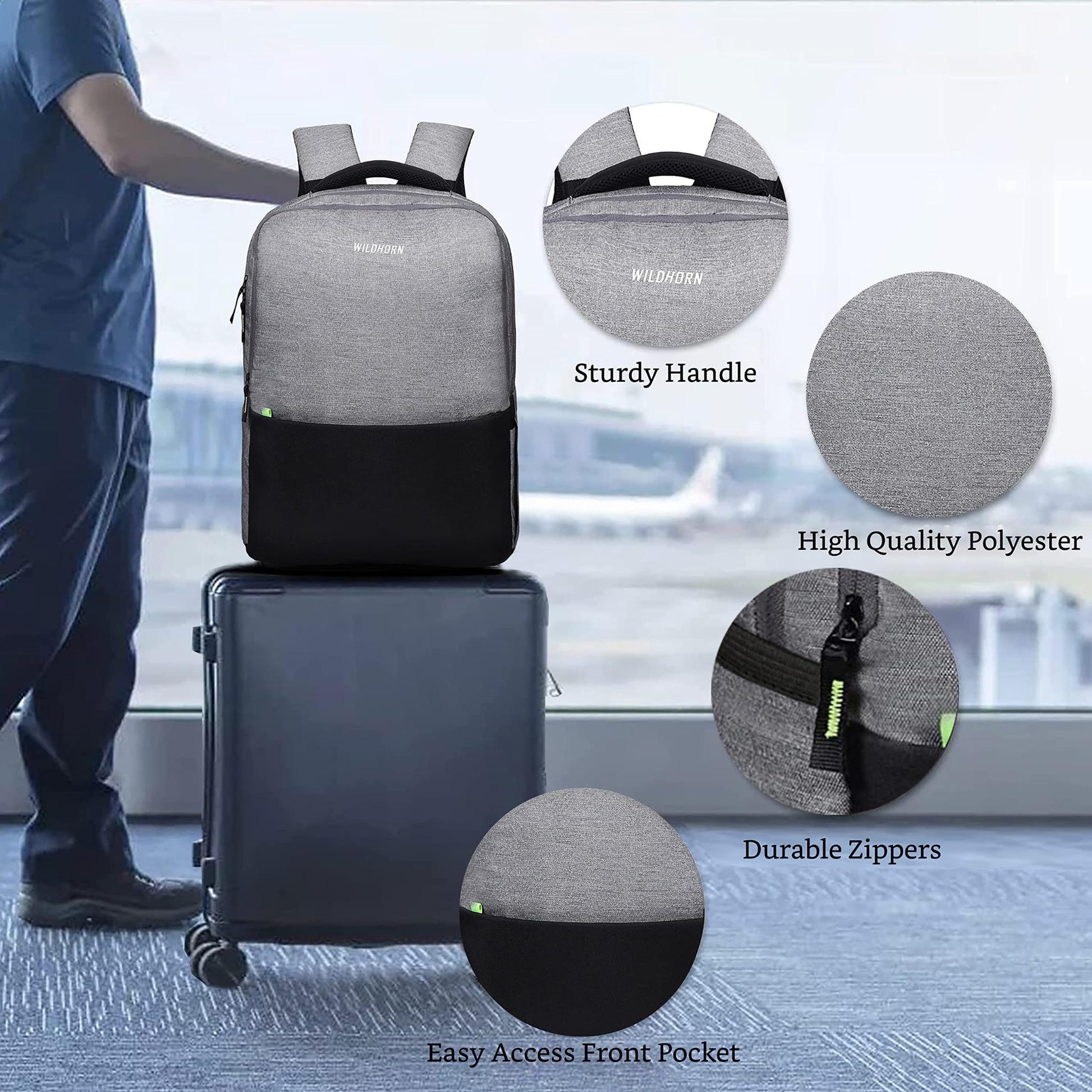 MUNICH Laptop Backpack for Men & Women - WILDHORN