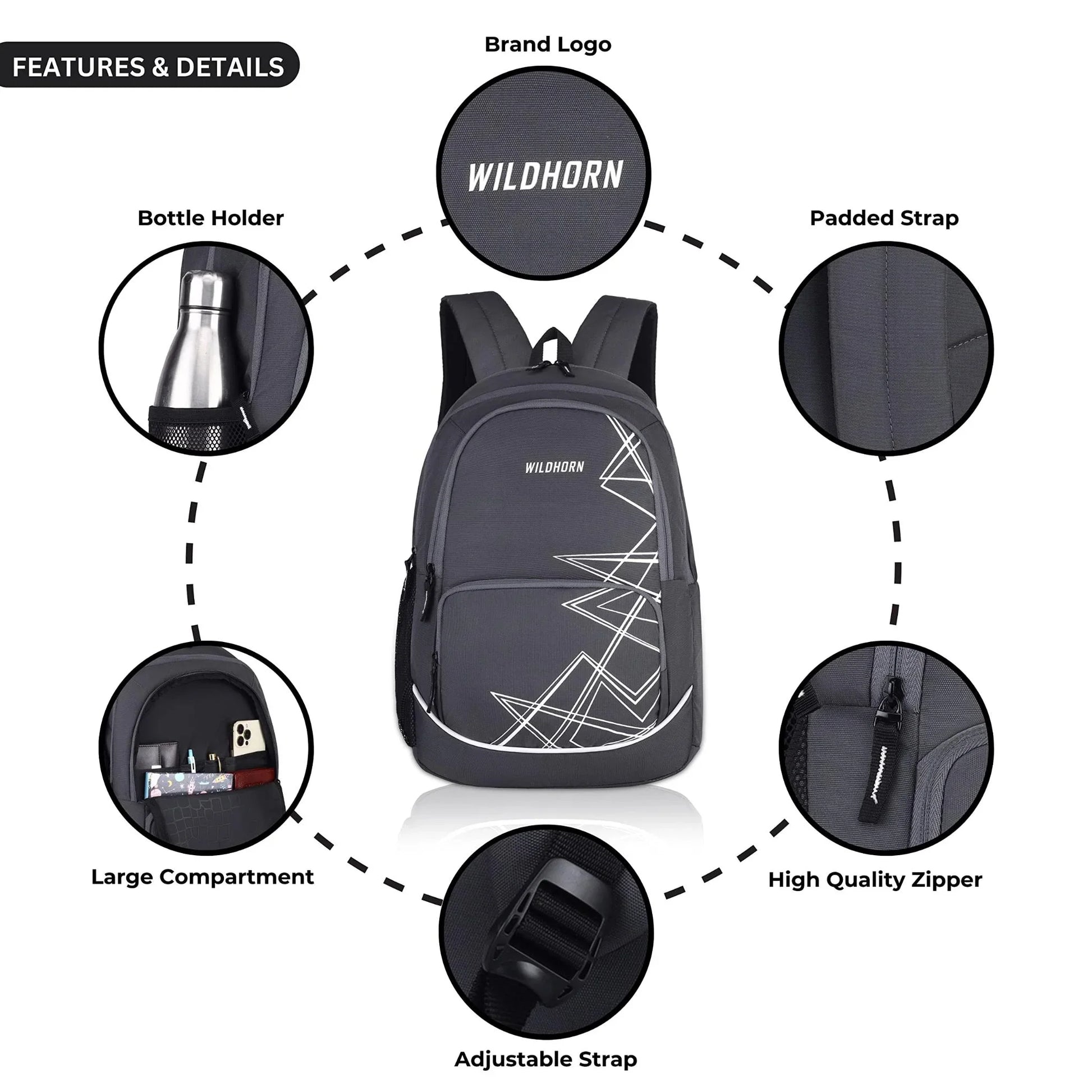 NICOSIA Laptop Backpack for Men & Women - WILDHORN