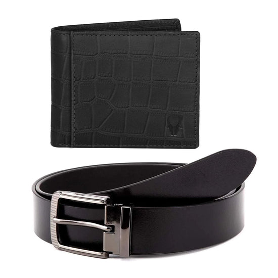 NOGALES Leather Wallet & Belt Gift Hamper for Men - WILDHORN