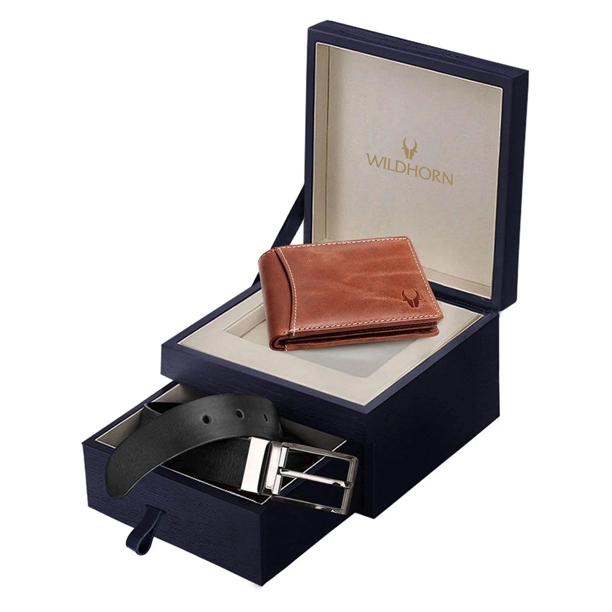 NOGALES Leather Wallet & Belt Gift Hamper for Men - WILDHORN