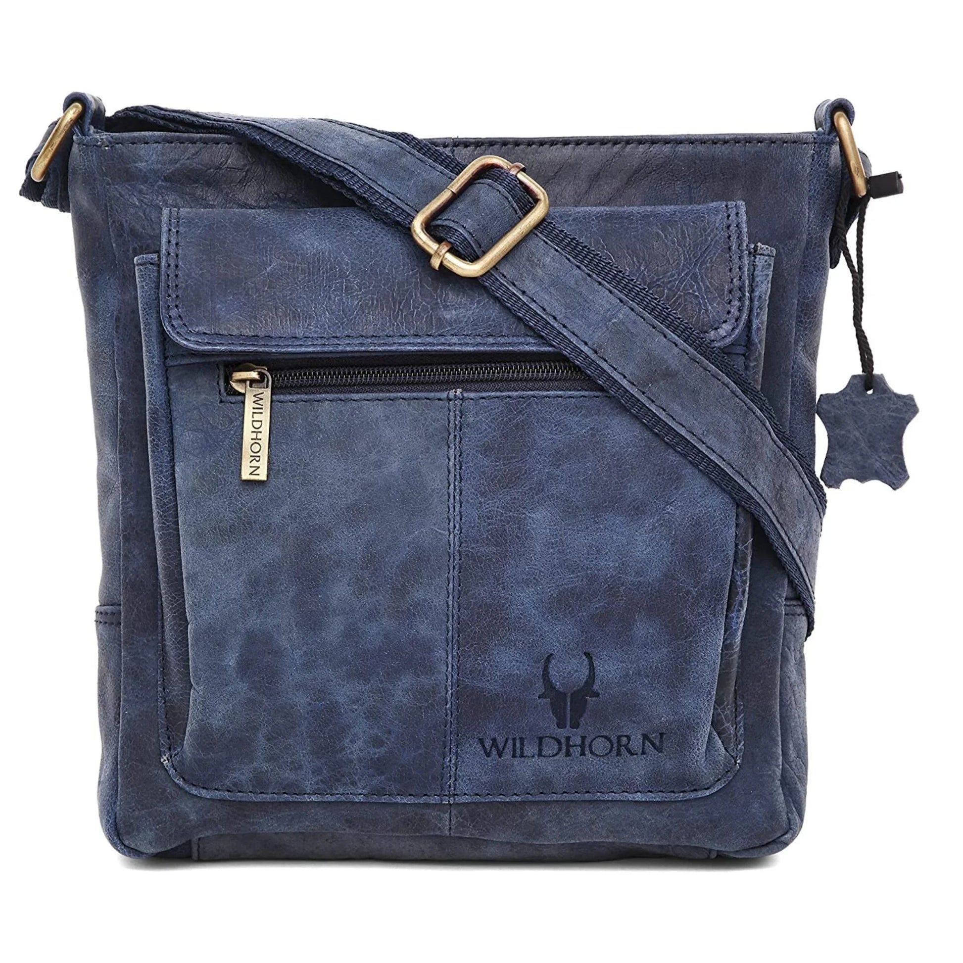 OAKLAND Leather Sling Bag for Men - WILDHORN