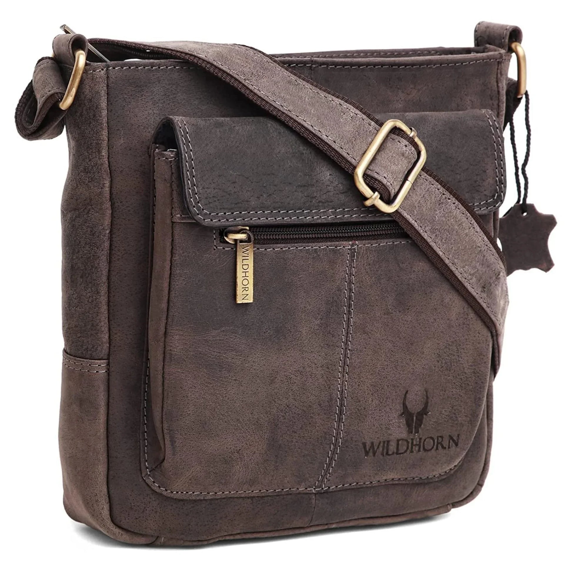 OAKLAND Leather Sling Bag for Men - WILDHORN