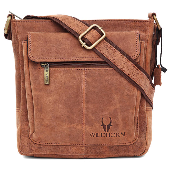 OAKLAND Leather Sling Bag for Men - WILDHORN
