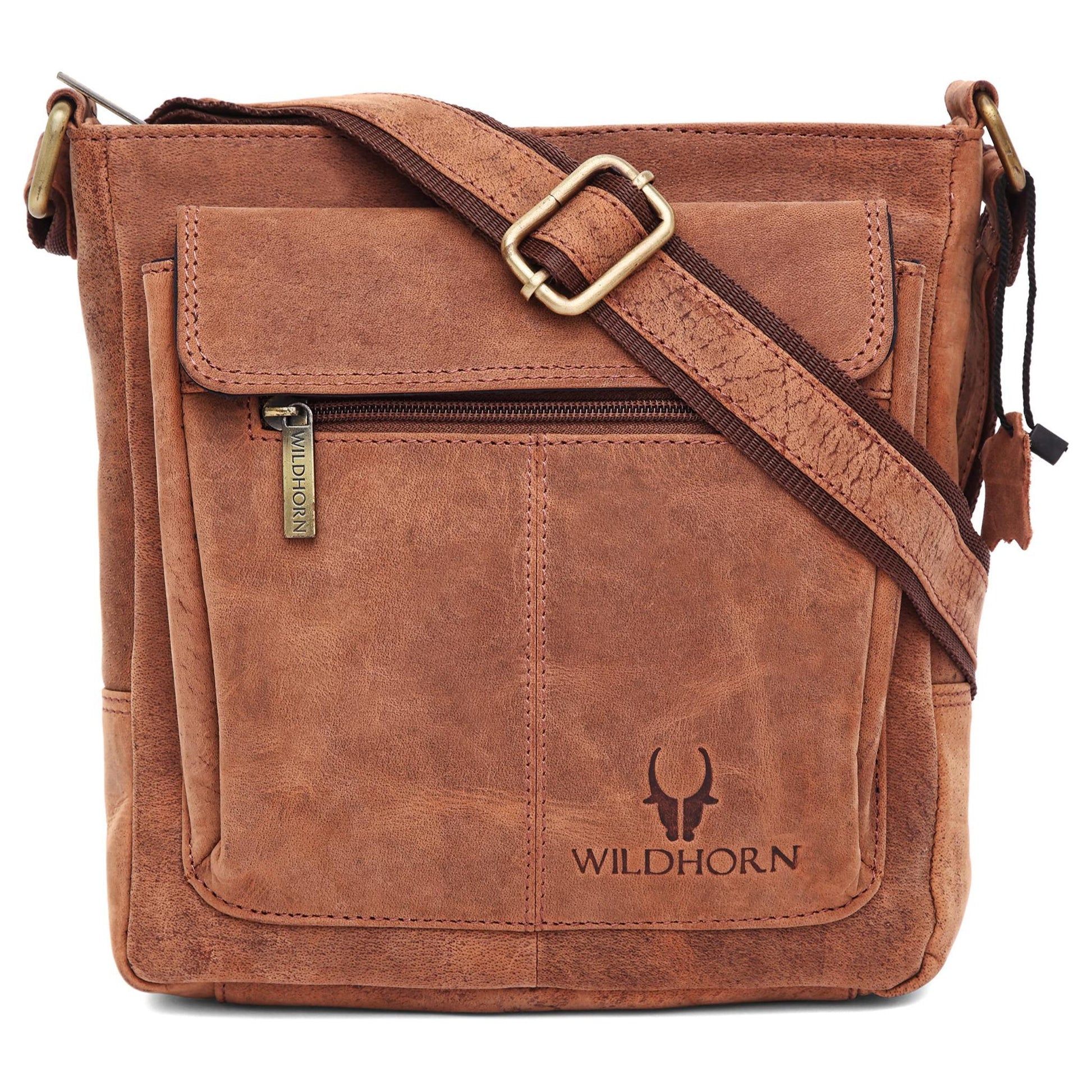 OAKLAND Leather Sling Bag for Men - WILDHORN