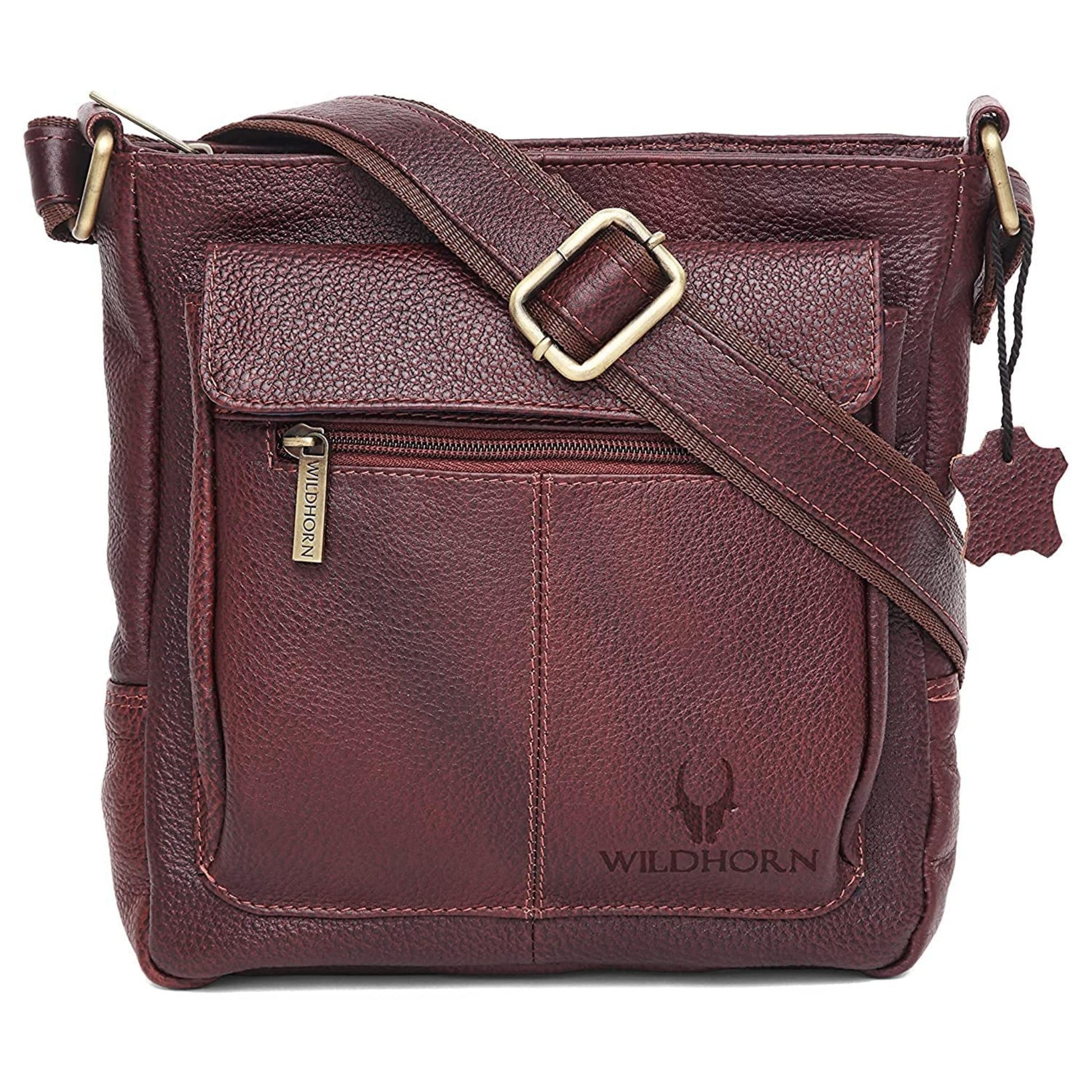 OAKLAND Leather Sling Bag for Men - WILDHORN