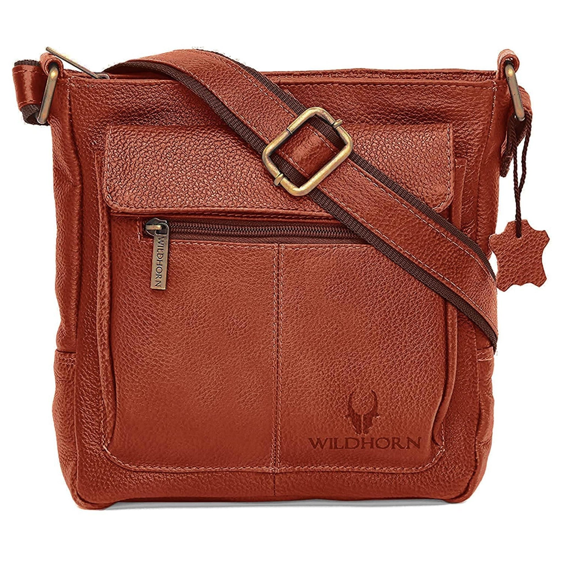 OAKLAND Leather Sling Bag for Men - WILDHORN