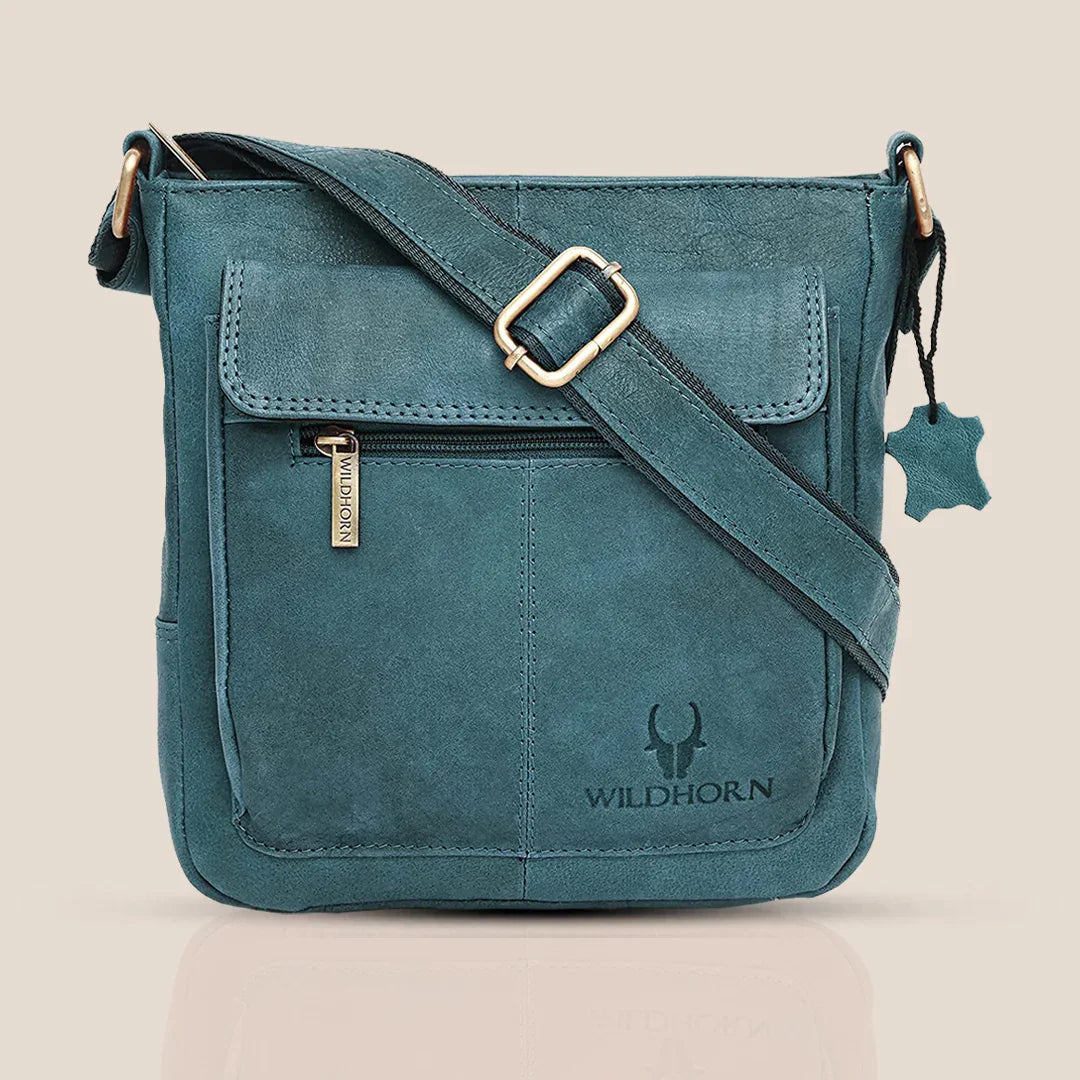 OAKLAND Leather Sling Bag for Men - WILDHORN