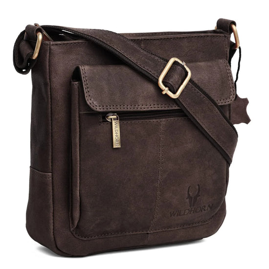 OAKLAND Leather Sling Bag for Men - WILDHORN