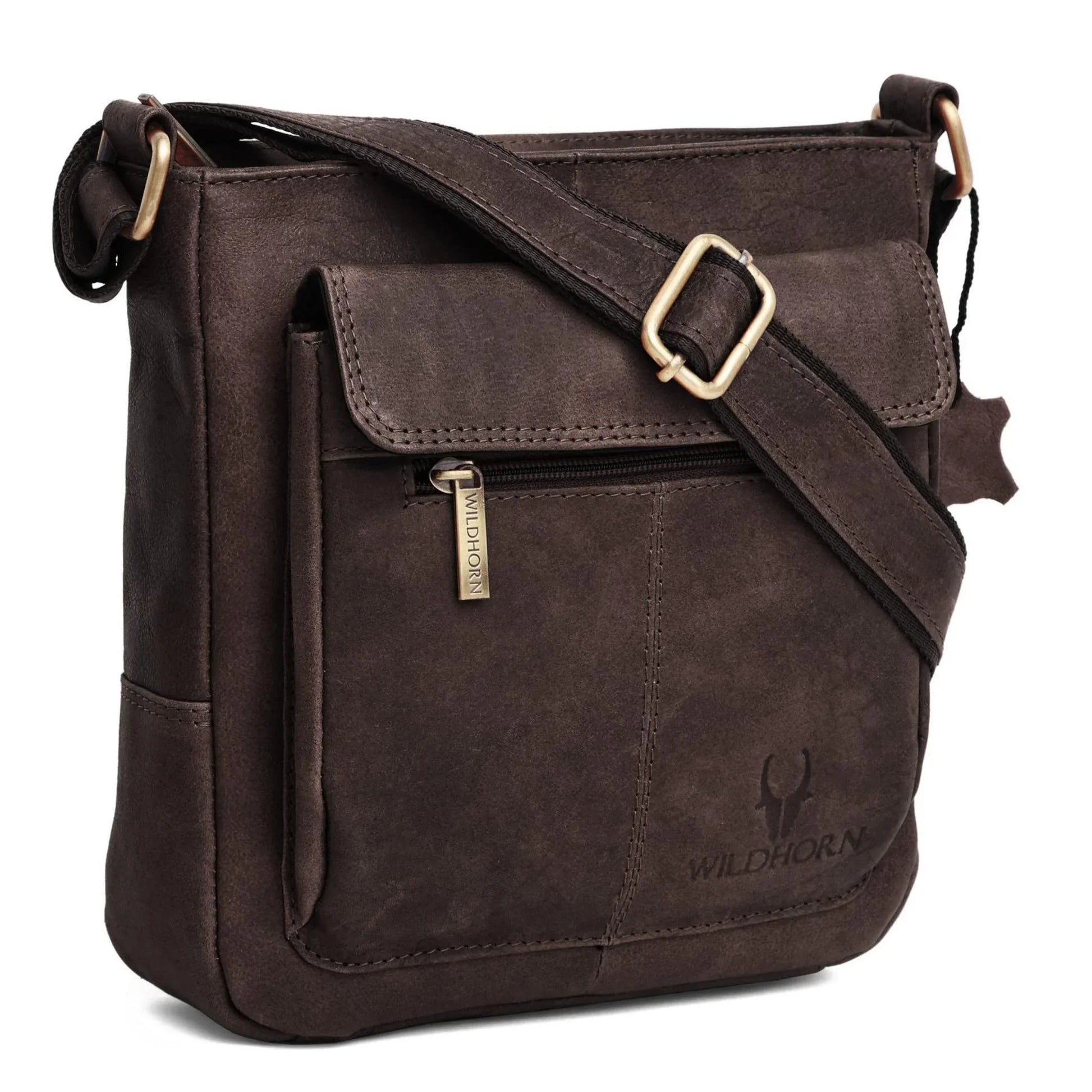 OAKLAND Leather Sling Bag for Men - WILDHORN