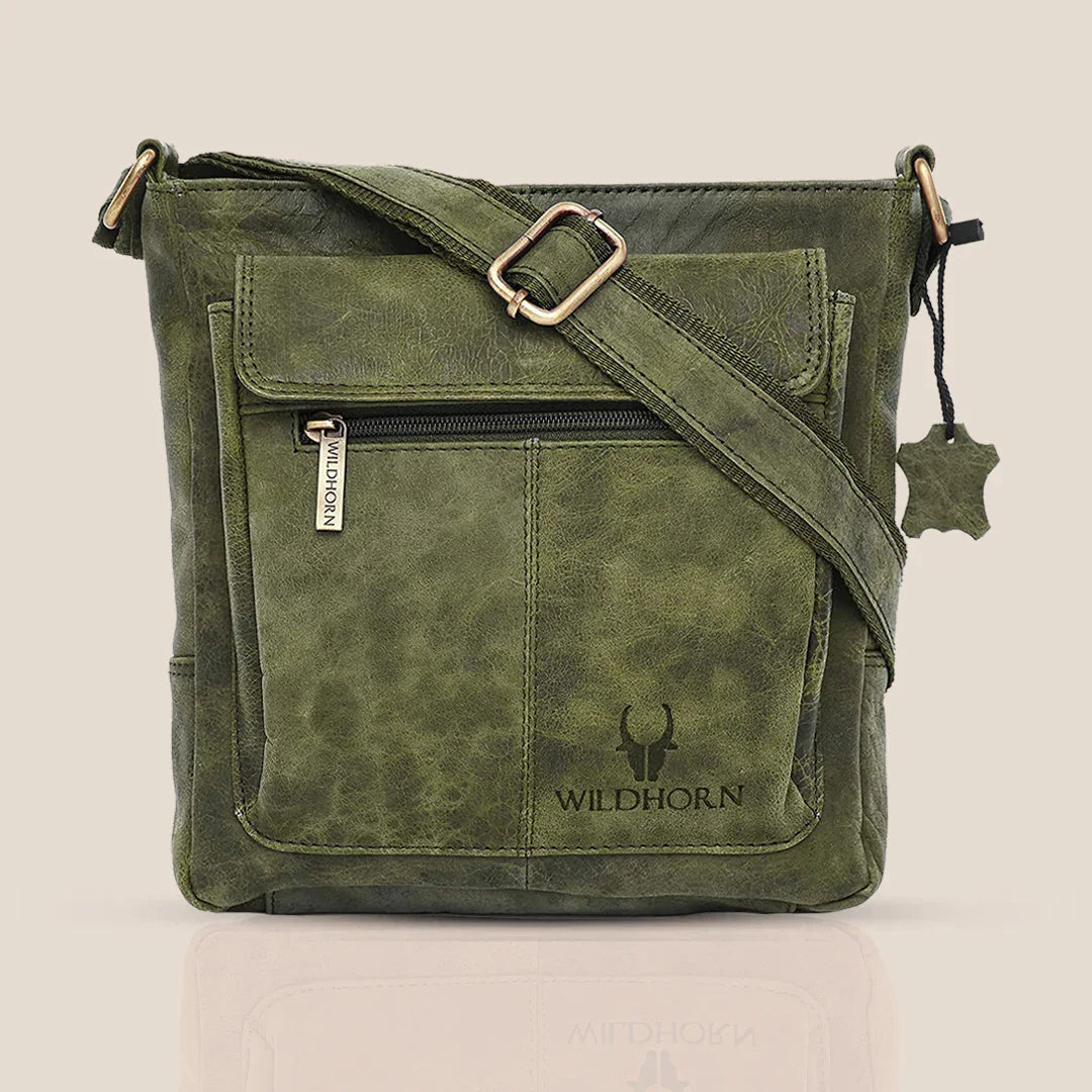 OAKLAND Leather Sling Bag for Men - WILDHORN